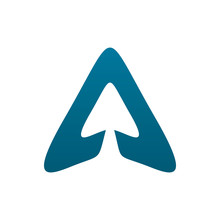 Triangle Arrow Aero Pyramid Logo Design