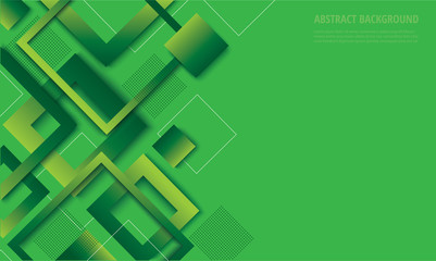 Leinwandbilder - modern green square gradient trendy background vector illustration EPS10