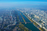Fototapeta Miasto - aerial view of paris