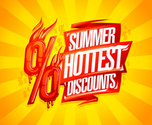 Summer Hottest Discounts Sale Banner