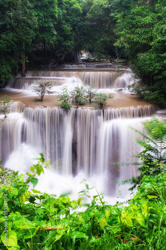 Huai Mae Khamin Waterfall Kanchanaburi  Thailand © anake