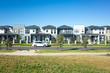 A row of townhouses/Australian homes in a suburb. Melbourne, VIC Australia.