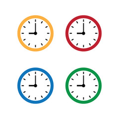 Poster - wall clock icon. time icon	
