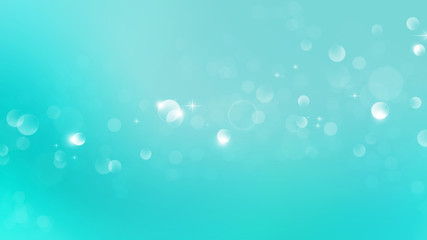 Wall Mural - Abstract teal bokeh background	
