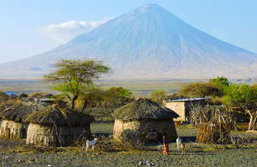 pueblo rural en tanzania