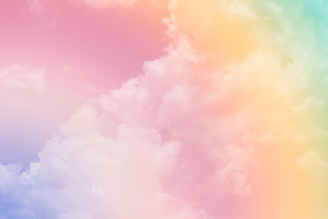 Wall Mural - cloud background with a pastel colour