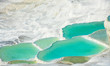 Pamukkale, natural pool with blue water, Turkey tourist attraction