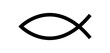 Jesus fish symbol. Christian symbol