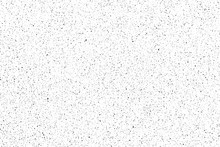 Mottled Grunge Texture Of The Distressed Surface With Fine Fibers, Particles And Dust. Monochrome Background Of Small Noise, Chaotic Dots, Spots And Grit. Overlay Template. Vector Illustration