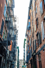 Wall Mural - Fire escapes in New York