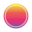 Purple pink orange and yellow gradient circle banner vector design