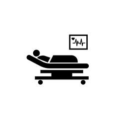 Wall Mural - life support machine silhouette icon. clipart image isolated on white background