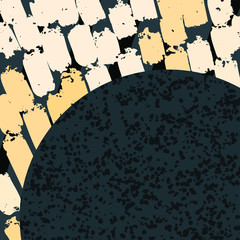 Naklejka na meble Vector abstract background with a round shape and wide brush strokes