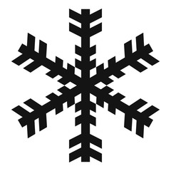 Poster - Christmas snowflake icon. Simple illustration of christmas snowflake vector icon for web design isolated on white background