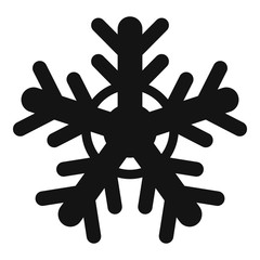 Poster - cold snowflake icon. simple illustration of cold snowflake vector icon for web design isolated on wh