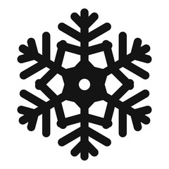 Poster - ornament snowflake icon. simple illustration of ornament snowflake vector icon for web design isolat