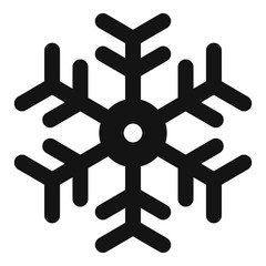 Poster - snowflake element icon. simple illustration of snowflake element vector icon for web design isolated