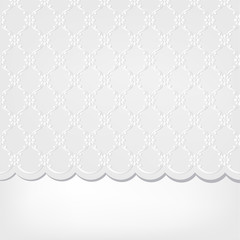 Wall Mural - seamless grey lace floral background