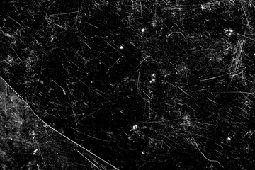 Poster - on a black background white scratches.