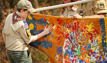 Boy Scout Crossing Over To Webelos