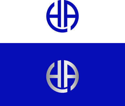 Letter H and letter A logo
