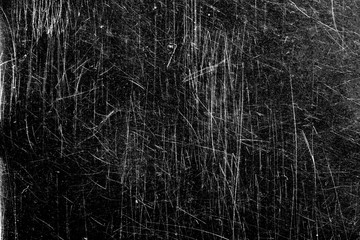 Poster - glass on a black background with white scratches. grunge design