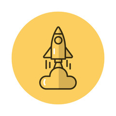 Sticker - rocket launcher block style icon