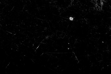 Poster - white scratches with scuffs on a black background. template for design