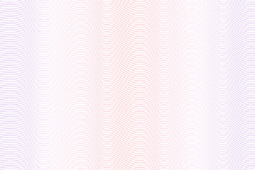 Red, blue watermark pattern. Light colored gradient. Zigzag curves. Vector abstract striped background. Guilloche design for money, banknote, diploma, certificate. EPS10 illustration