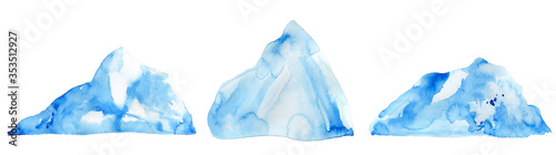 Fotografía Abstract landscape with iceberg