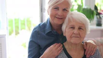 Poster - Senior woman spending quality time with her daughter
