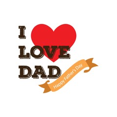 Wall Mural - Father's Day greeting design