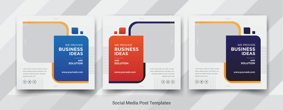 Business square social media banner, web banner template. Corporate Promotional banner for social media post 