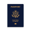 Passport of United States. Vector illustration