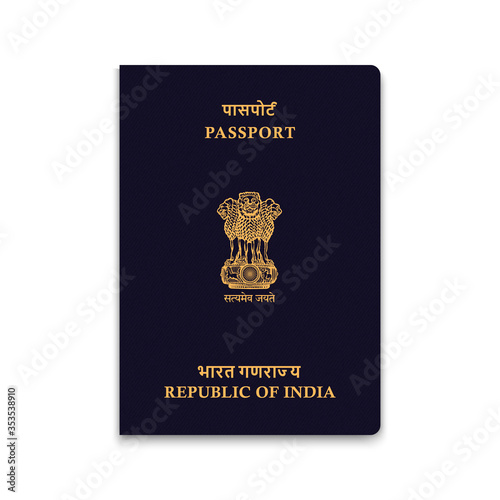 Passport of India. Vector illustration Stock Vector | Adobe Stock