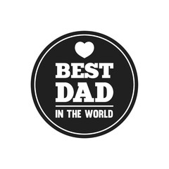 Canvas Print - Father's Day label design