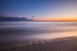 Travel photography of the Baltic sea coastline.Amazing sunrise over the Sea. Jastrzebia Gora, Poland.
