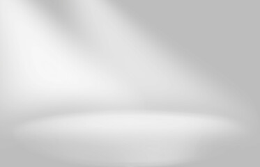 Poster - Abstract gray studio gradient wall and floor background in empty room with light