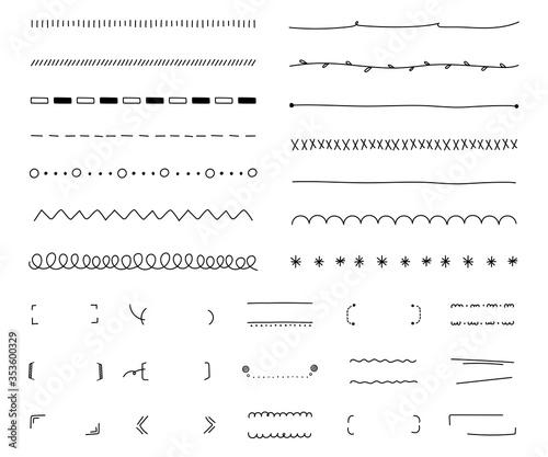 手書きの線のセット おしゃれ かわいい Buy This Stock Vector And Explore Similar Vectors At Adobe Stock Adobe Stock