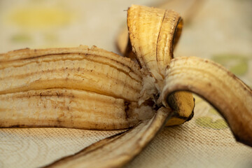 Schale einer gegessenen Banane