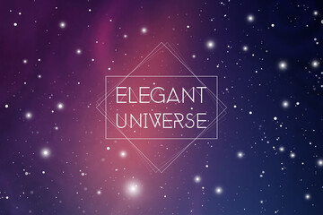Wall Mural - elegant universe scientific outer space wallpaper. astrology mystic galaxy background.