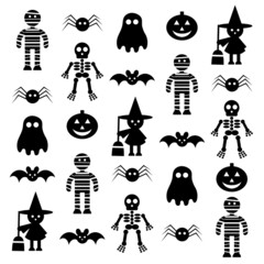 Wall Mural - seamless halloween cartoon pattern