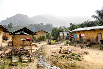 togolese village on the border with ghana.