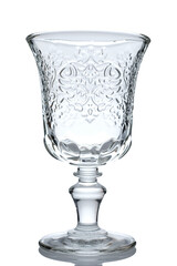 Translucent glass for absinthe with ornaments