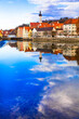 © Freesurf - Travel in Bavaria. Germany. Landsberg am Lech - beautiful old town over river Lech
