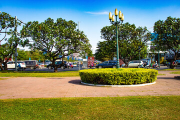 A beautiful view of Phnom Penh city at Cambodia.