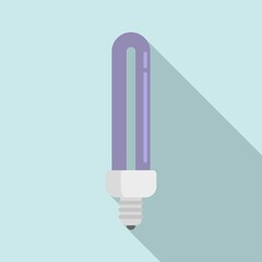 Poster - fluorescent lamp icon. flat illustration of fluorescent lamp vector icon for web design