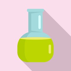 Poster - Radiation flask icon. Flat illustration of radiation flask vector icon for web design