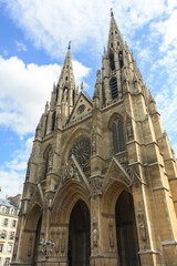 Wall Mural - facade of the Basilica of Saint Clotilde in Paris