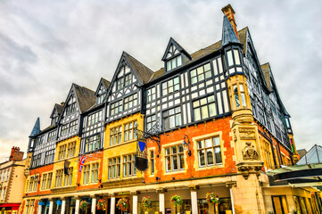 Wall Mural - Traditional English architecture in old town of Chester - England, UK